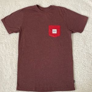 Like New HUF Box Pocket Tee Red Size S